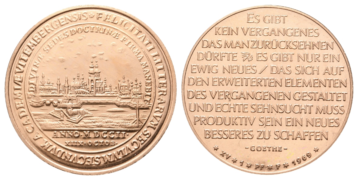  Wittenberg; Medaille 1969, Kupfer; 37,15 g, Ø 41 mm   