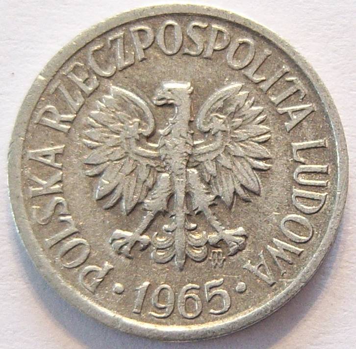  Polen 5 Groszy 1965 Alu   