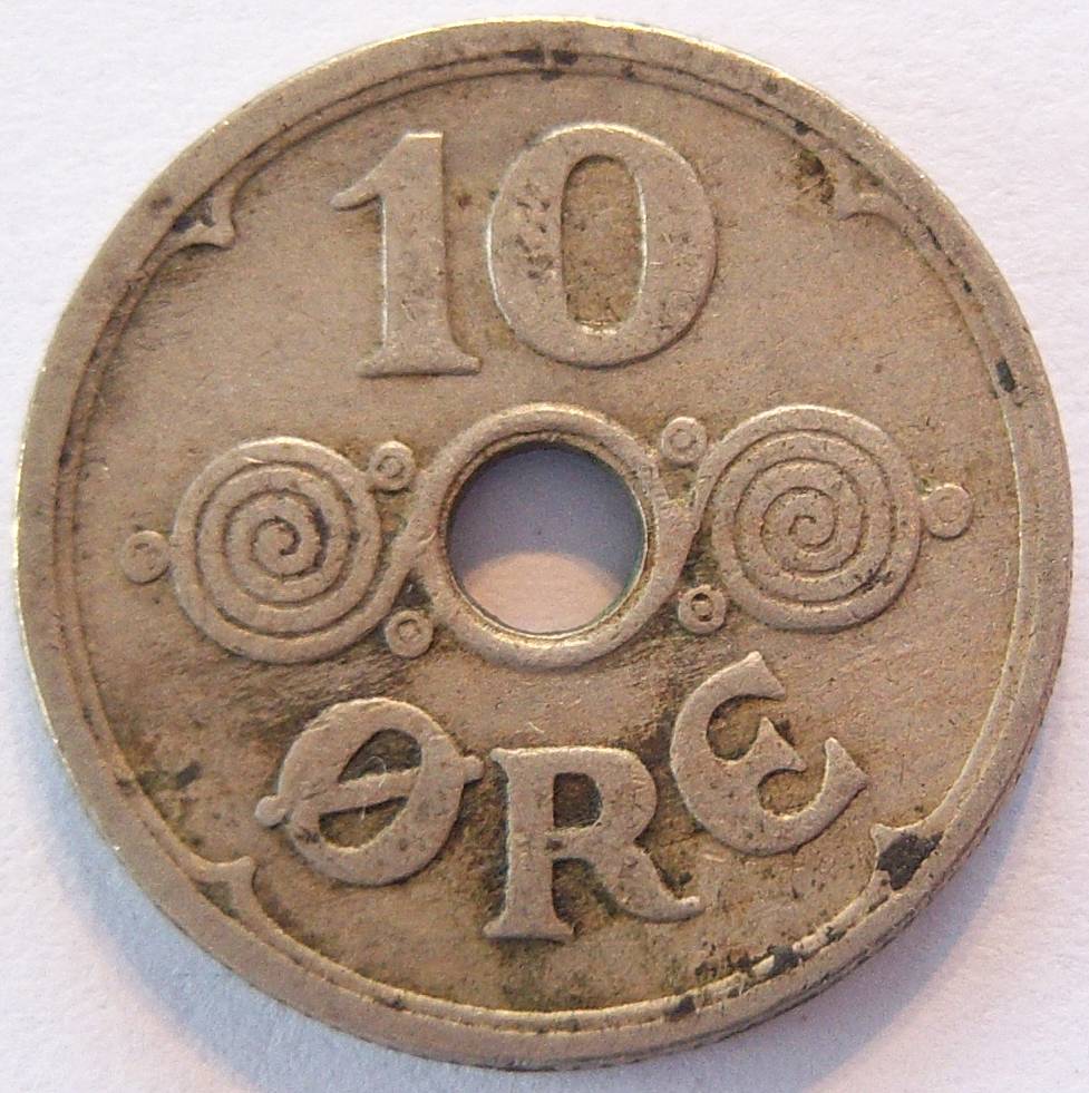  Dänemark 10 Öre 1929   