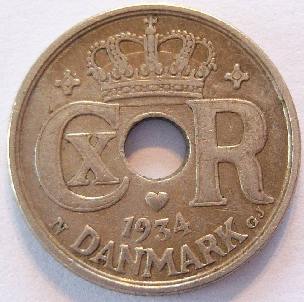  Dänemark 10 Öre 1934   