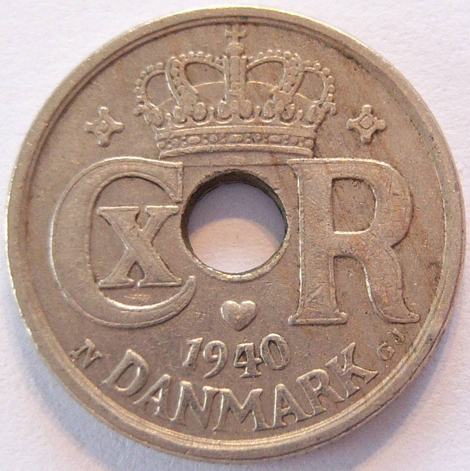  Dänemark 10 Öre 1940   