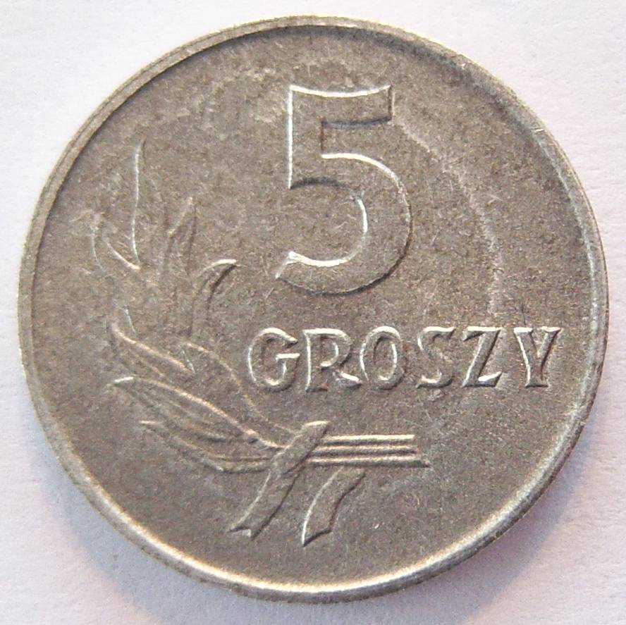  Polen 5 Groszy 1962 Alu   