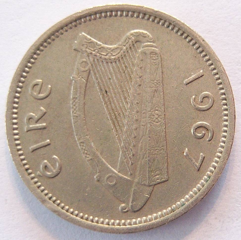  IRLAND IRELAND 3 Pence 1967   