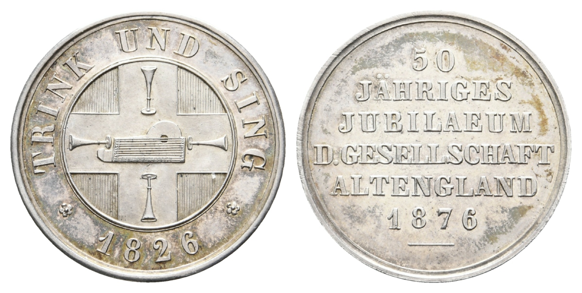  Medaille 1876; Ag, 12,47 g, Ø 30 mm   