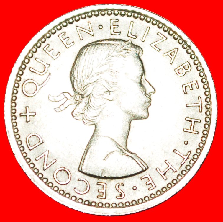  Ⰶ GEKLEIDET KÖNIGIN: NEUSEELAND ★ 6 PENCE 1964! OHNE VORBEHALT!   