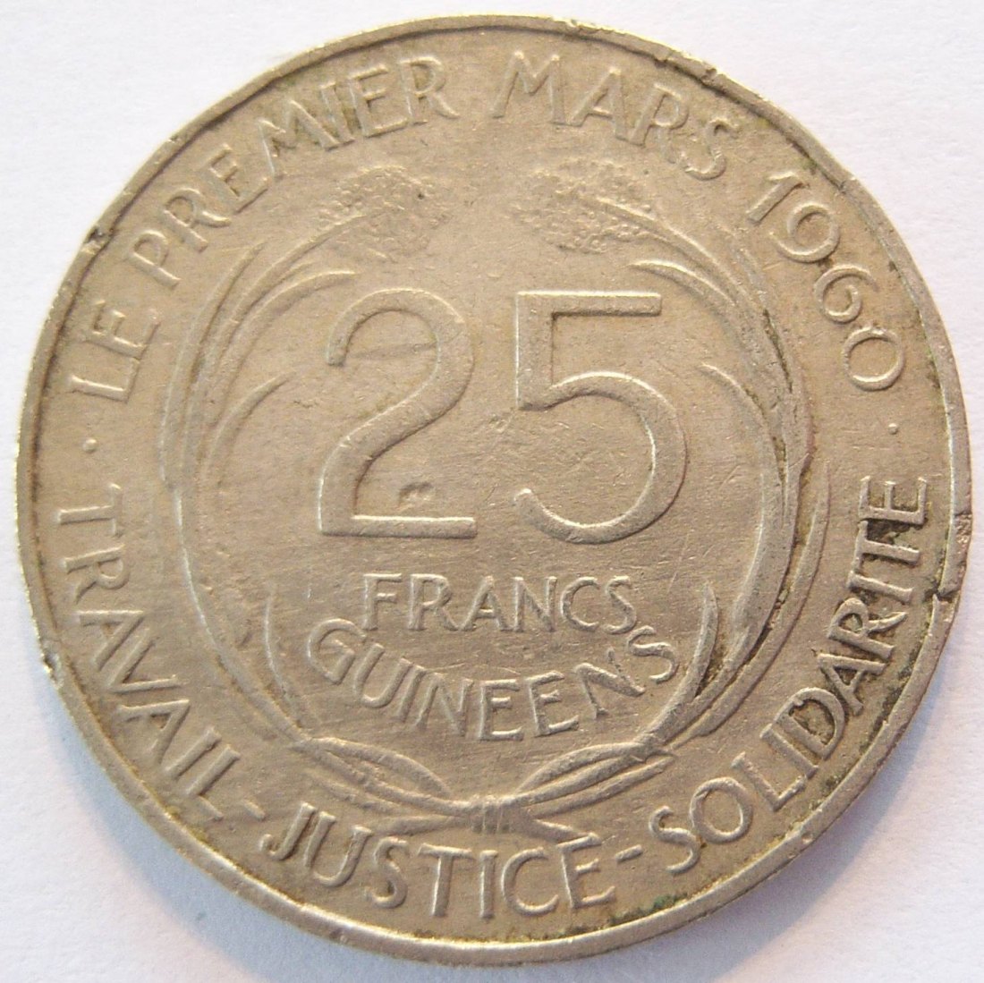  Guinea 25 Francs 1962   