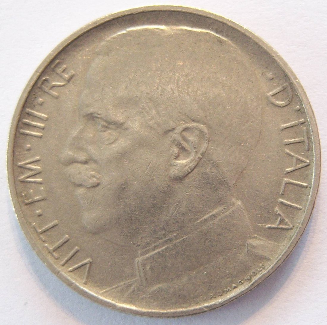  Italien 50 Centesimi 1925 Rand geriffelt Riffelrand   