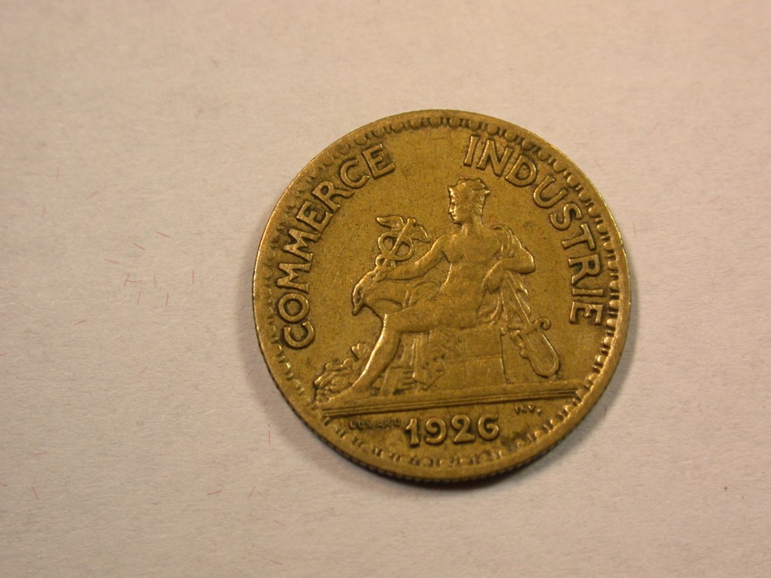  D12 Frankreich  50 Centimes von 1926 in ss/ss+  Originalbilder   