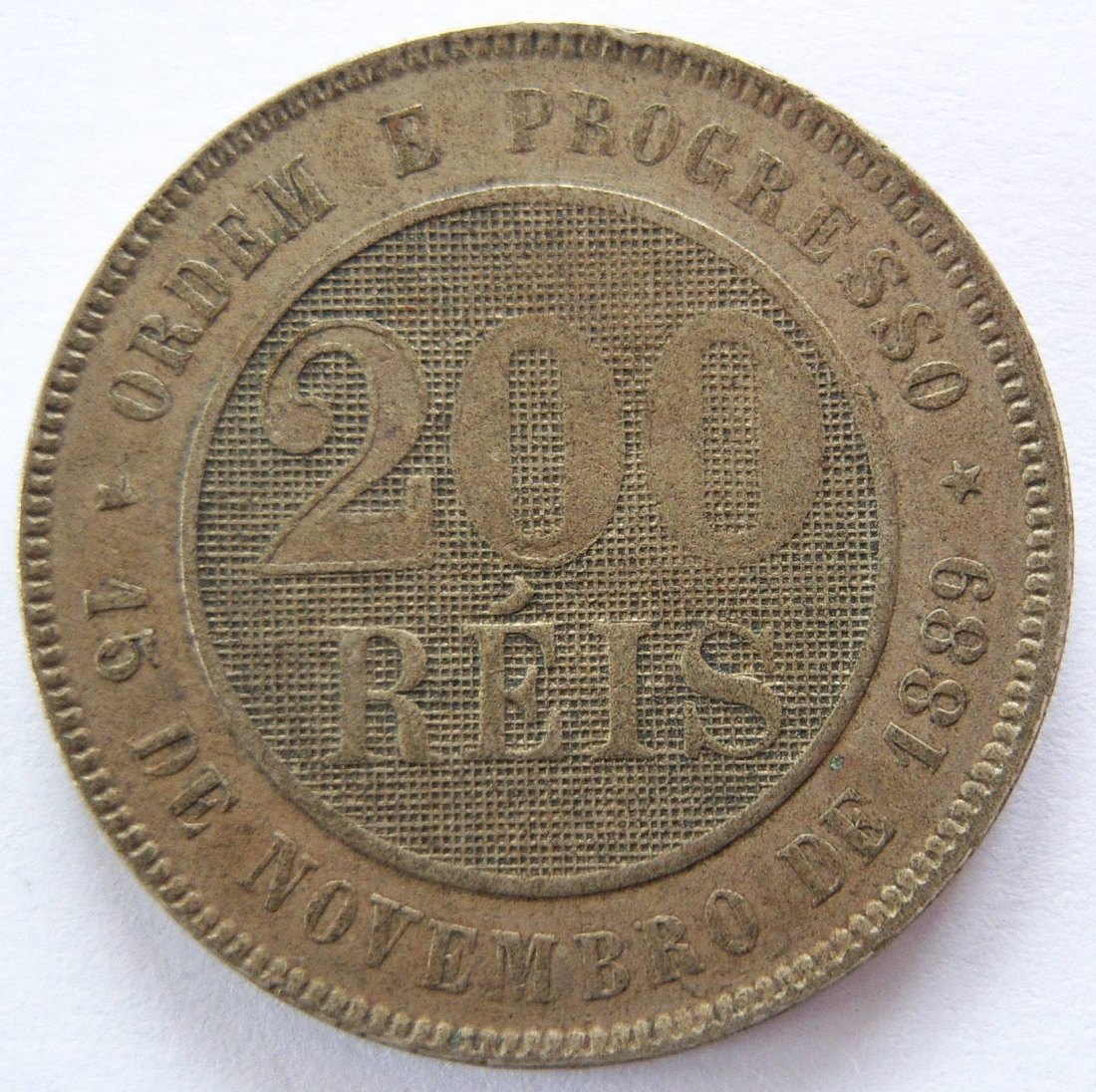  Brasilien 200 Reis 1895   