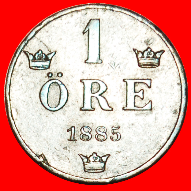 : GROSSES LEGENDE (1879-1905): SCHWEDEN ★ 1 OERE 1885! OHNE VORBEHALT!