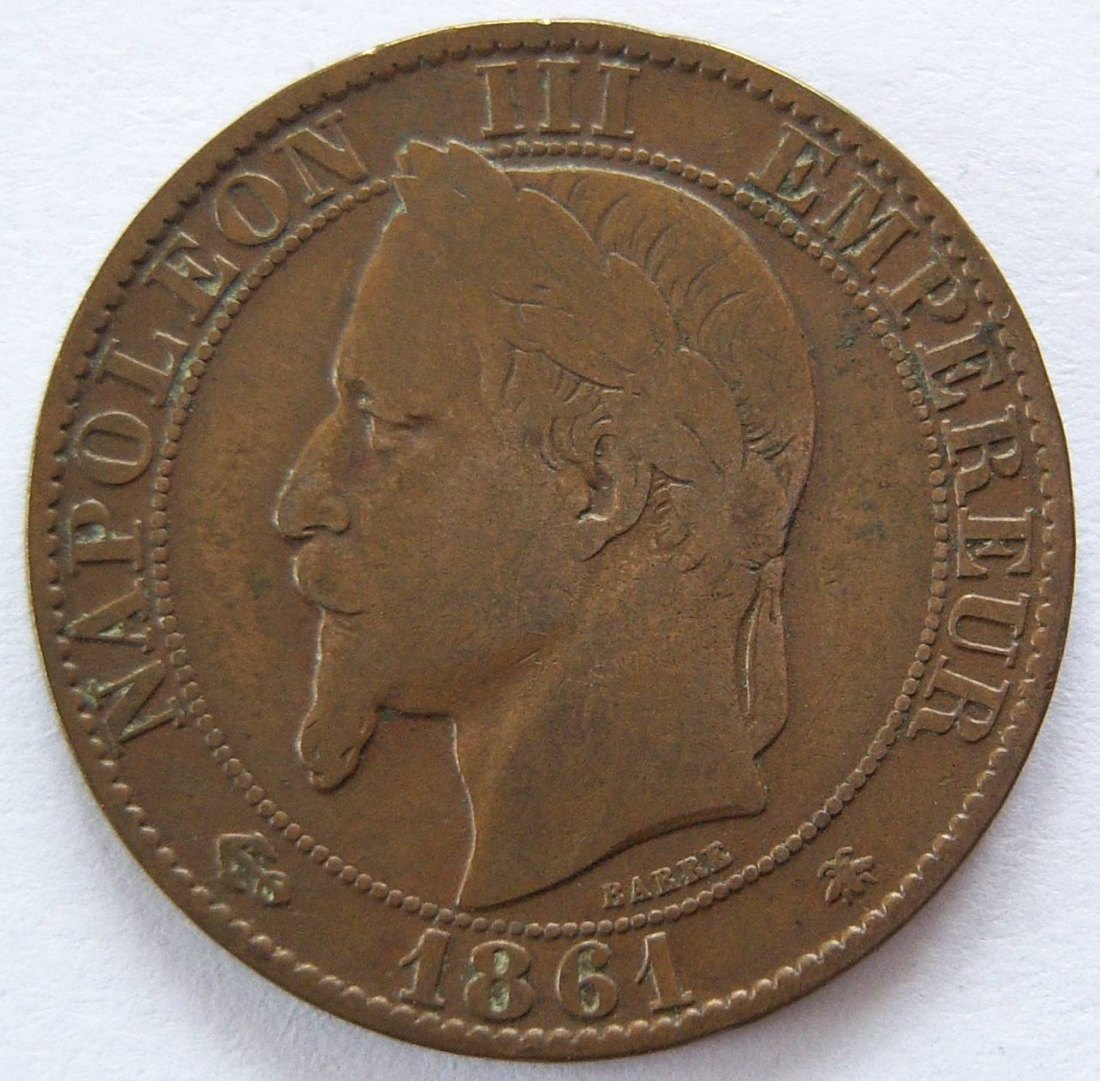  Frankreich Cinq 5 Centimes 1861 A   