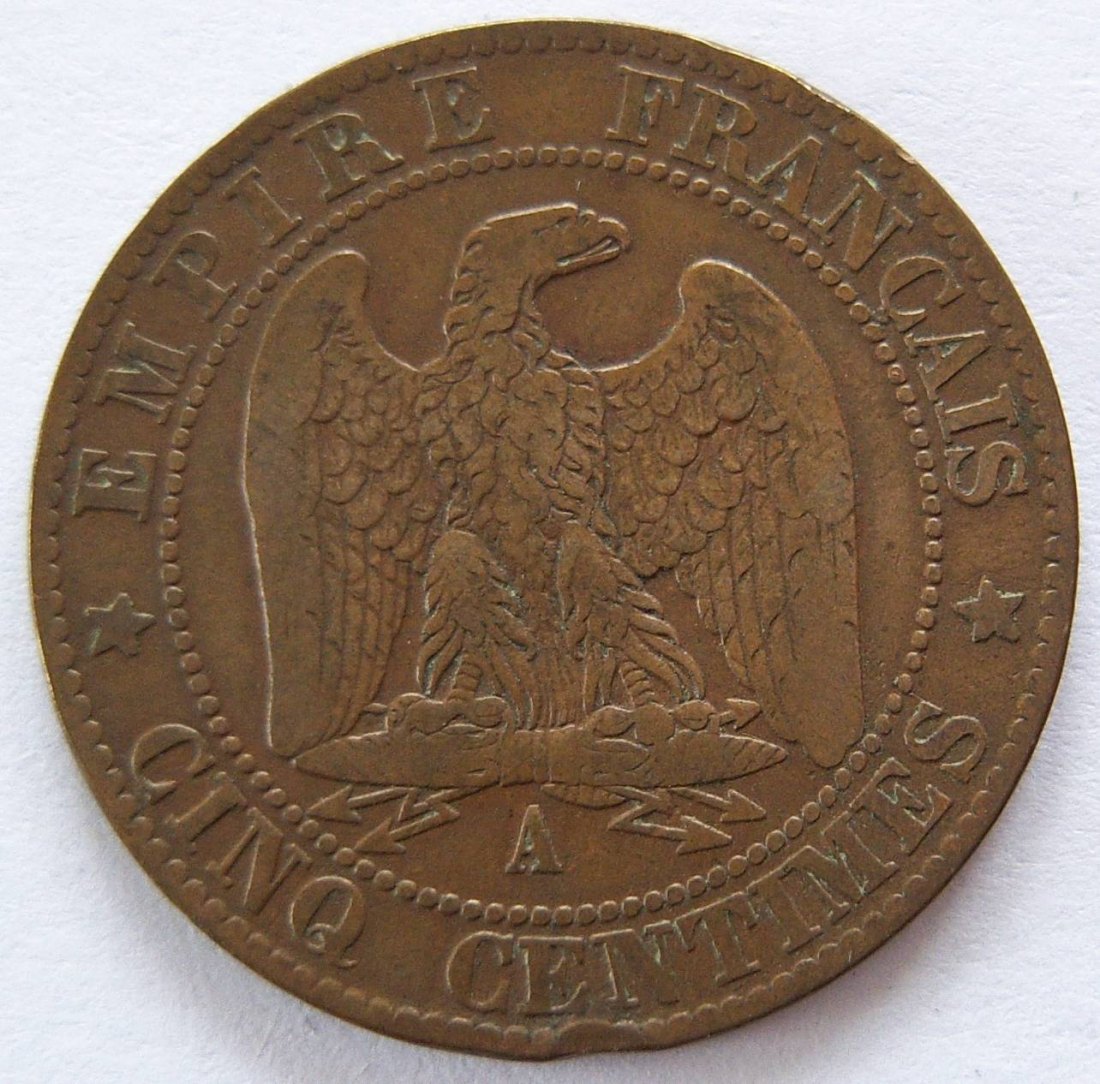  Frankreich Cinq 5 Centimes 1861 A   