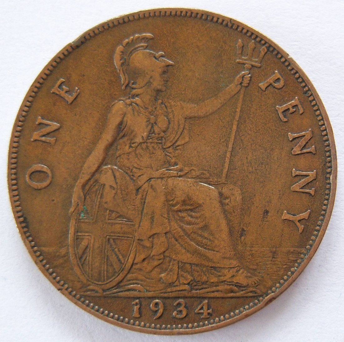  Grossbritannien One 1 Penny 1934   