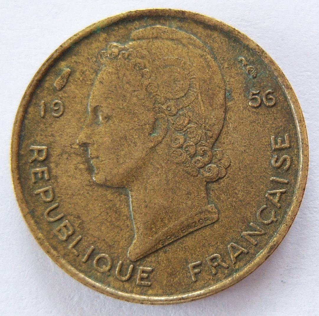  Französisch Westafrika 5 Francs 1956   