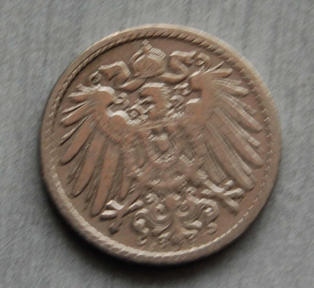  Kaiserreich 5 Pfennig 1901 J  ss   