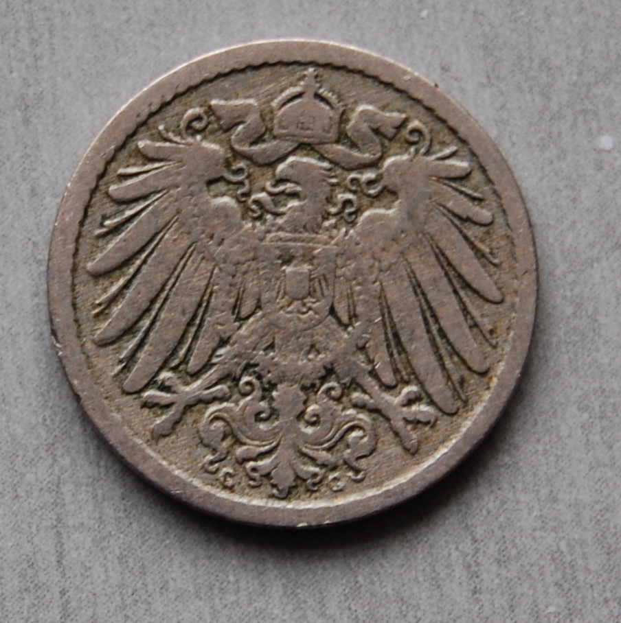  Kaiserreich 5 Pfennig 1892 G  ss   
