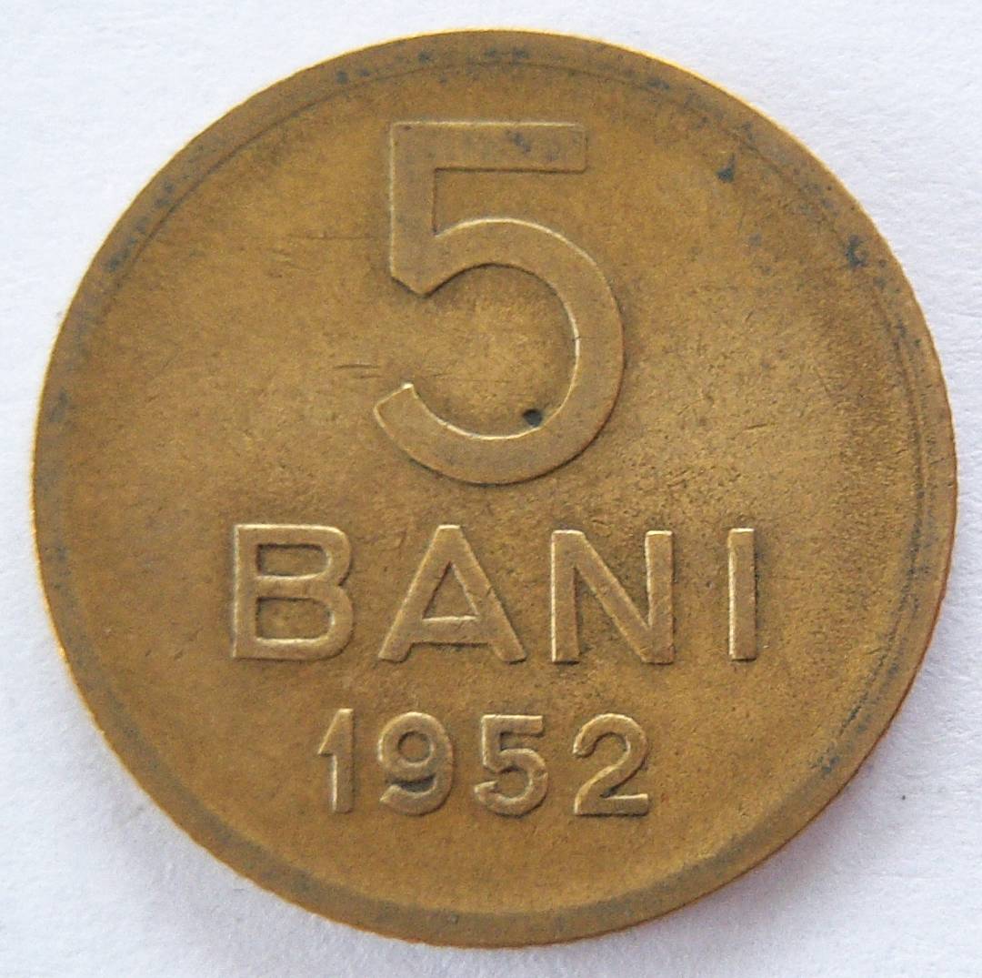  RUMÄNIEN ROMANIA 5 Bani 1952   