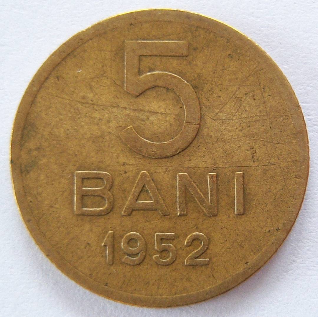  RUMÄNIEN ROMANIA 5 Bani 1952   