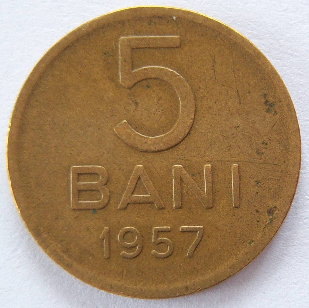  RUMÄNIEN ROMANIA 5 Bani 1957   