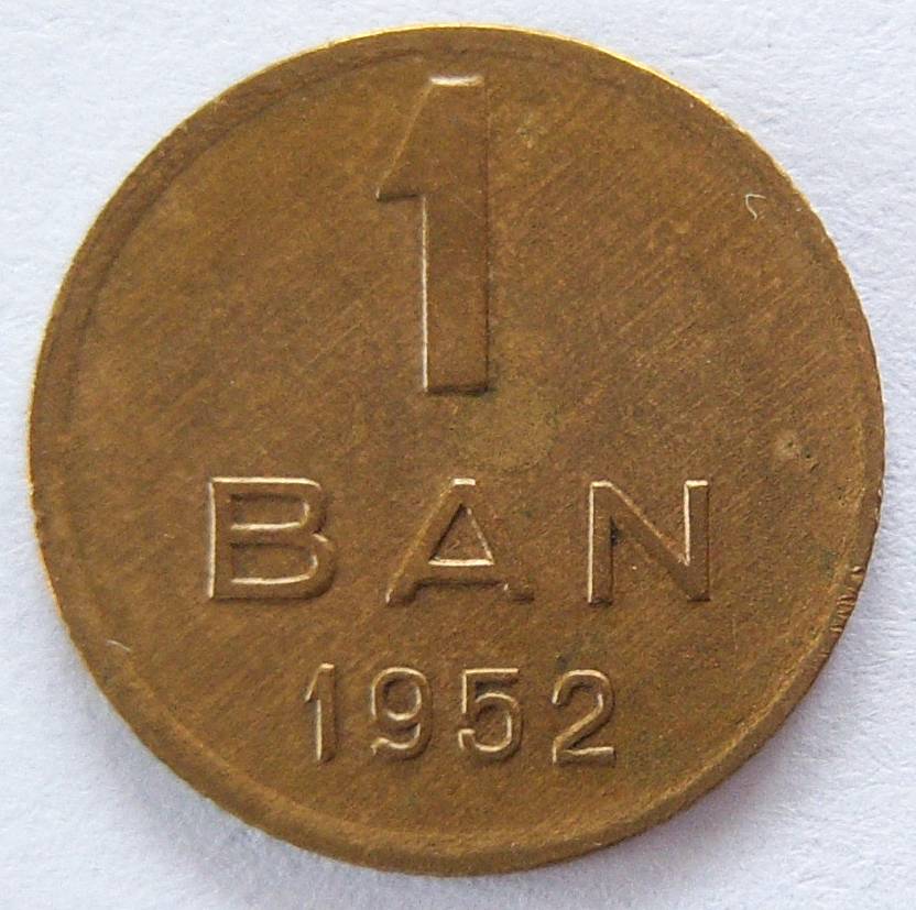  RUMÄNIEN ROMANIA 1 Ban 1952   