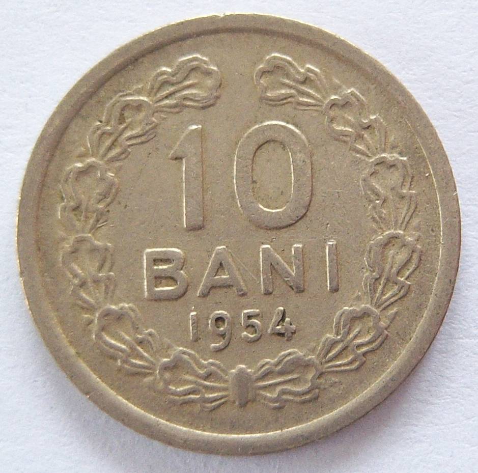  RUMÄNIEN ROMANIA 10 Bani 1954   