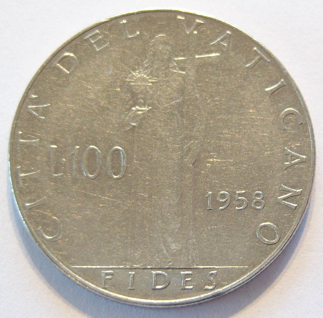  Vatikan 100 Lire 1958   