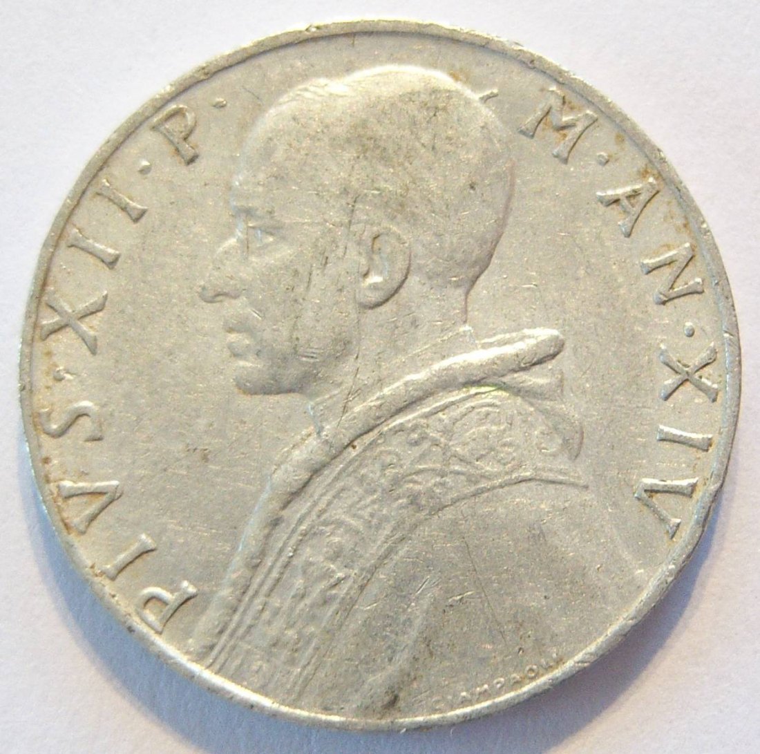  Vatikan 10 Lire 1952   