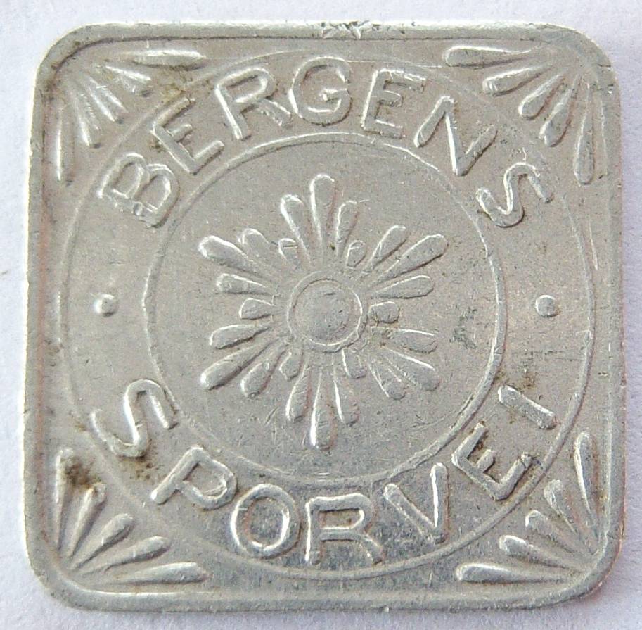  Norwegen Transit Token Bergens Sporvei   