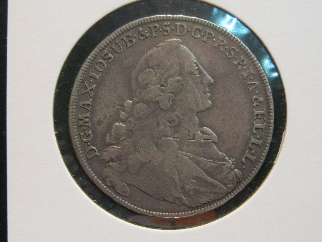 GERMANY 1 THALER 1756 BAVARIA.GRADE-PLEASE SEE PHOTOS AND READ BELOW.