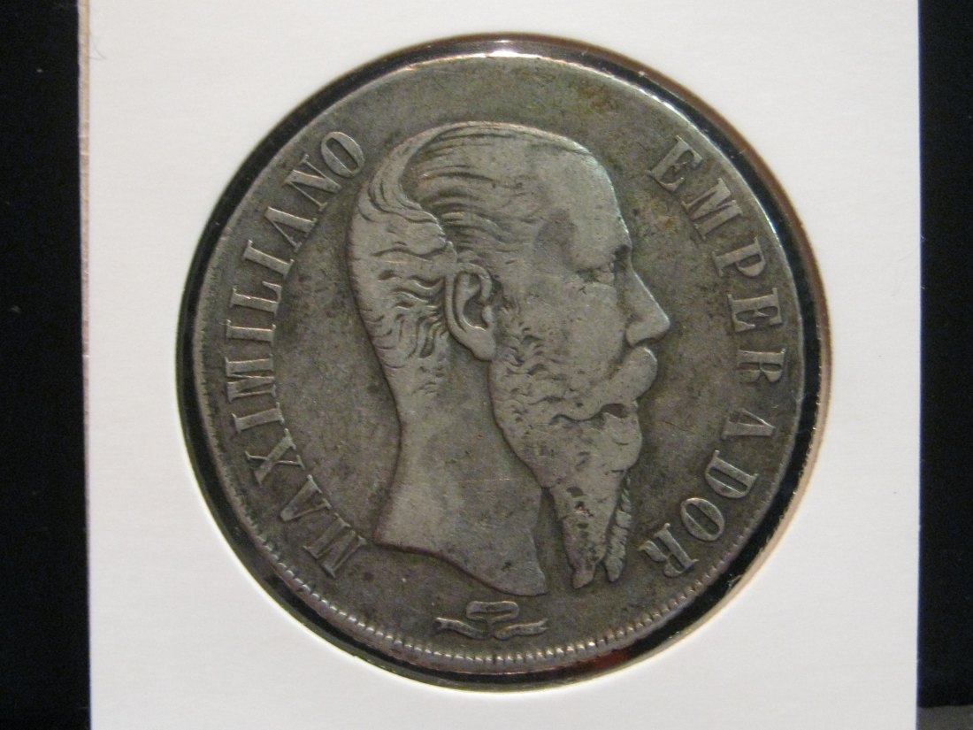 MEXICO 1 PESO 1866 PI.GRADE-PLEASE SEE PHOTOS.