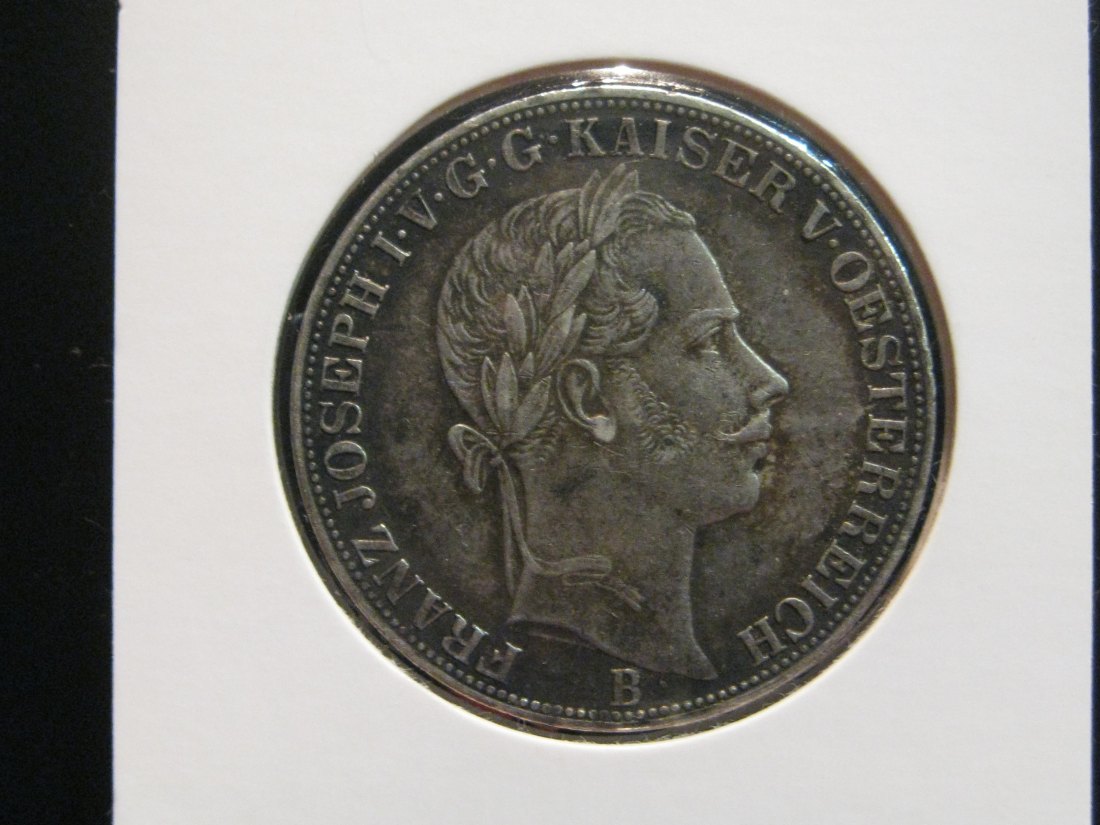 AUSTRIA 1 THALER 1858 B. GRADE-PLEASE SEE PHOTOS AND READ BELOW.