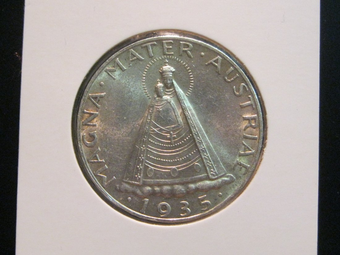 AUSTRIA 5 SHILLING 1935.GRADE-PLEASE SEE PHOTOS.