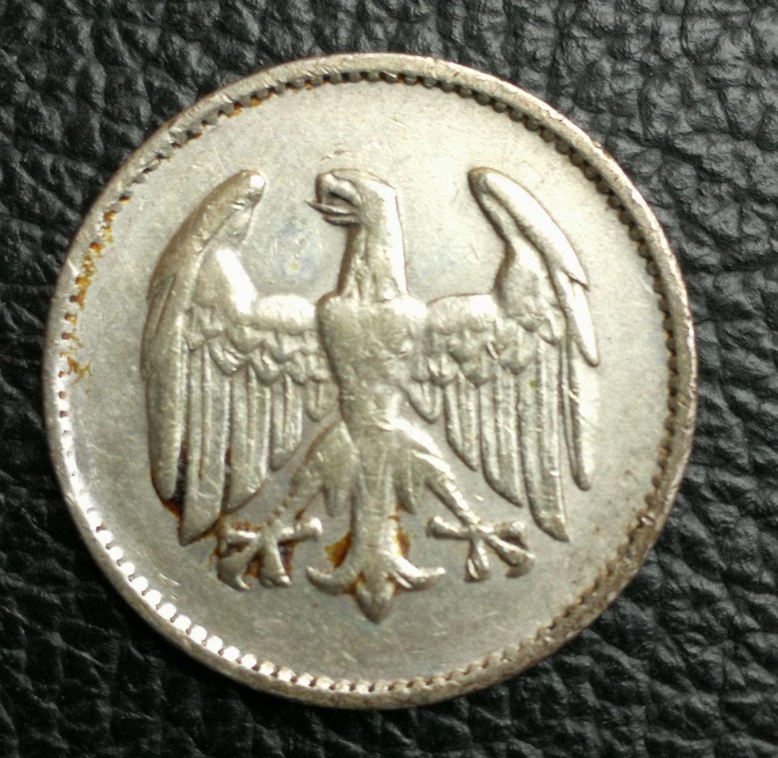  1 Mark 1924 F Weimarer Republik Jaeger 311 Erhaltung Silber XXL Bilder   
