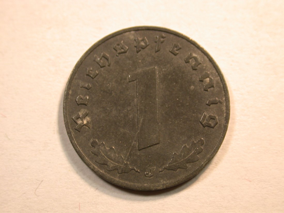  D13  3.Reich  1 Pfennig 1941 J in ss-vz/f.vz  Originalbilder   