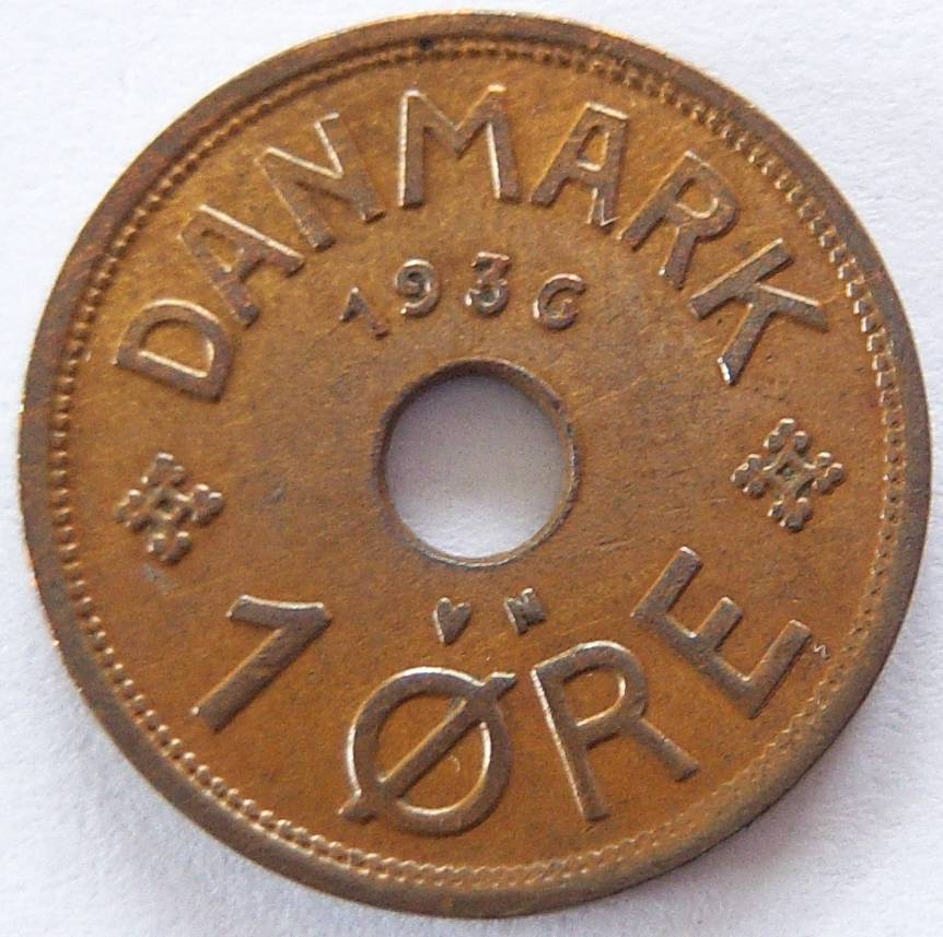  Dänemark 1 Öre 1936   