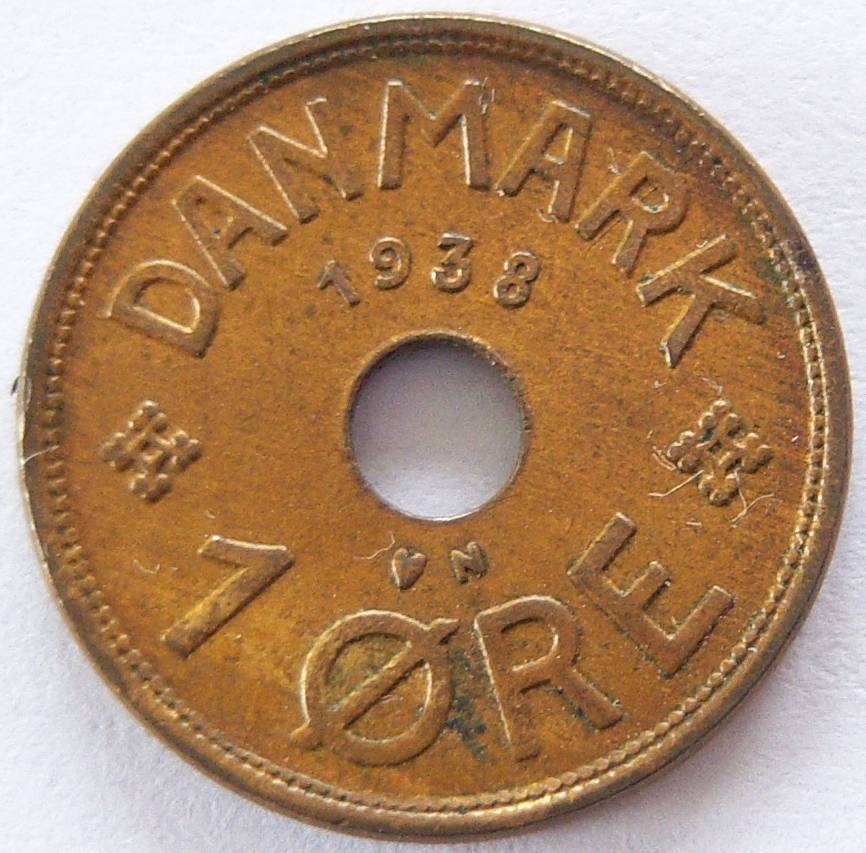  Dänemark 1 Öre 1938   