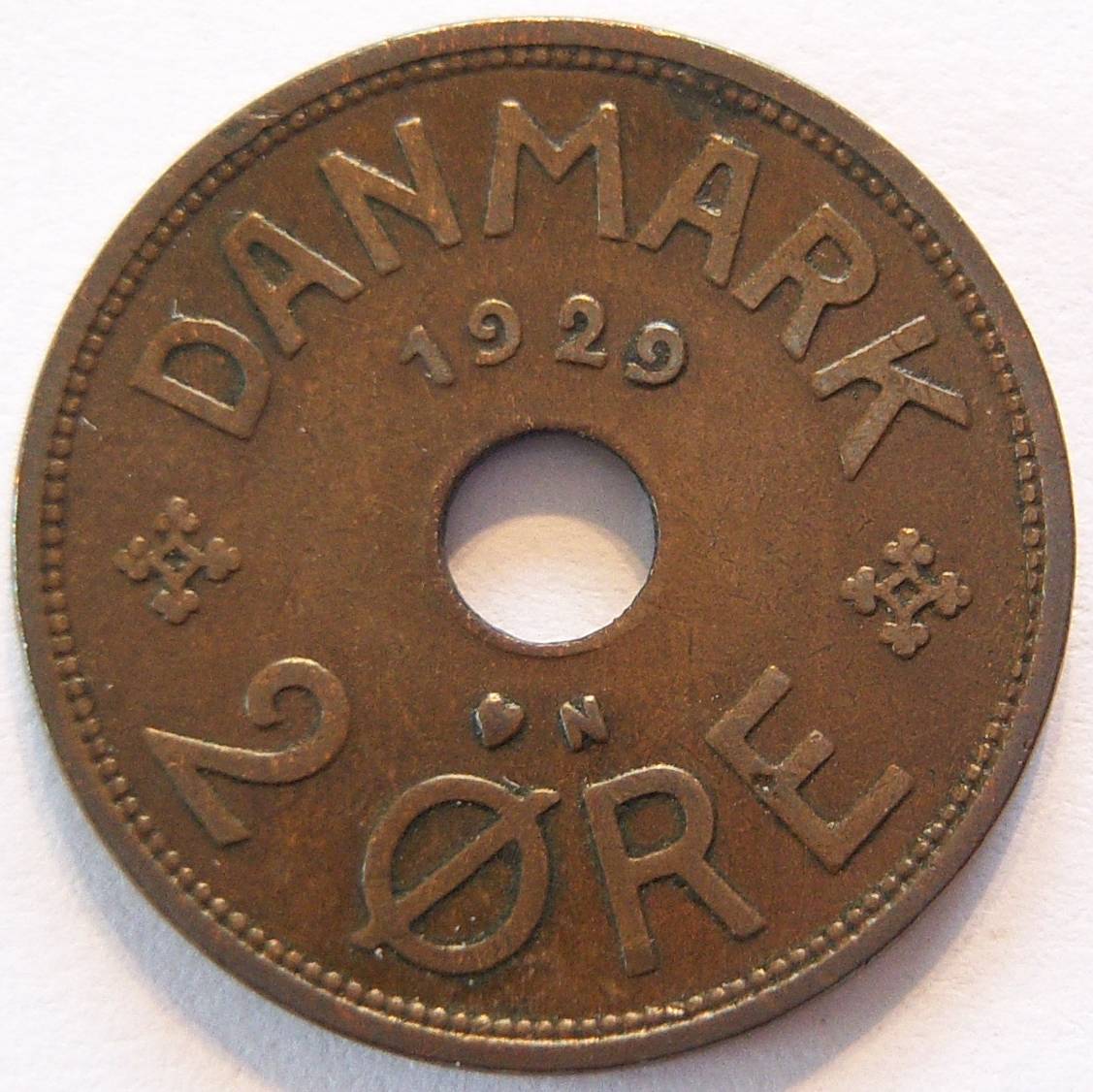  Dänemark 2 Öre 1929   