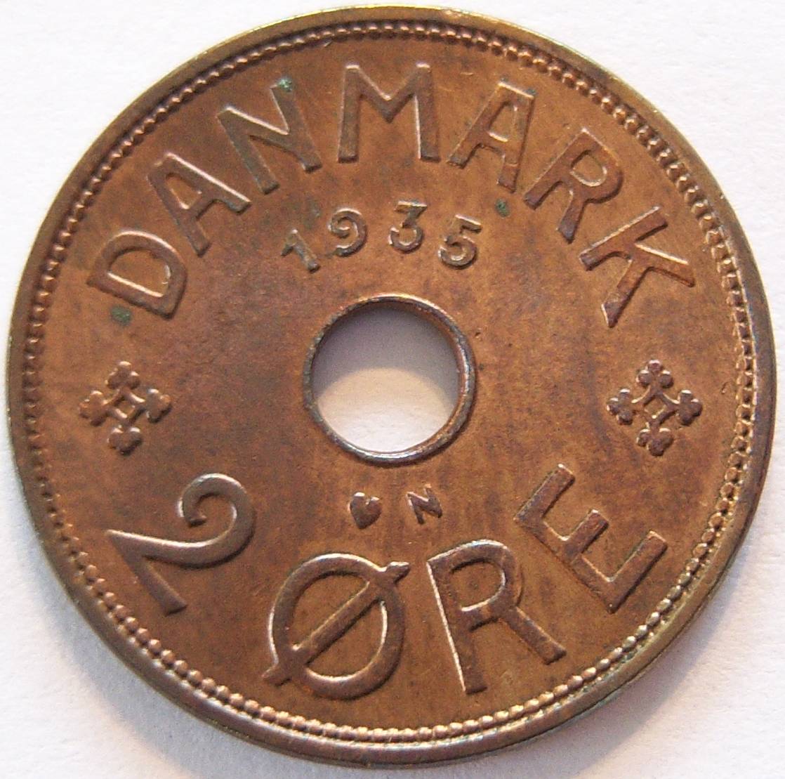  Dänemark 2 Öre 1935   