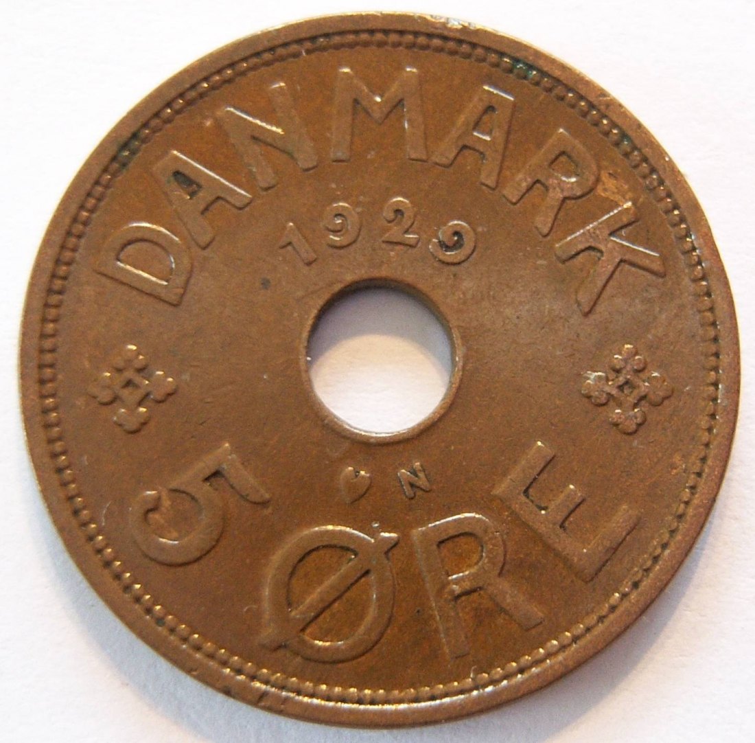  Dänemark 5 Öre 1929   