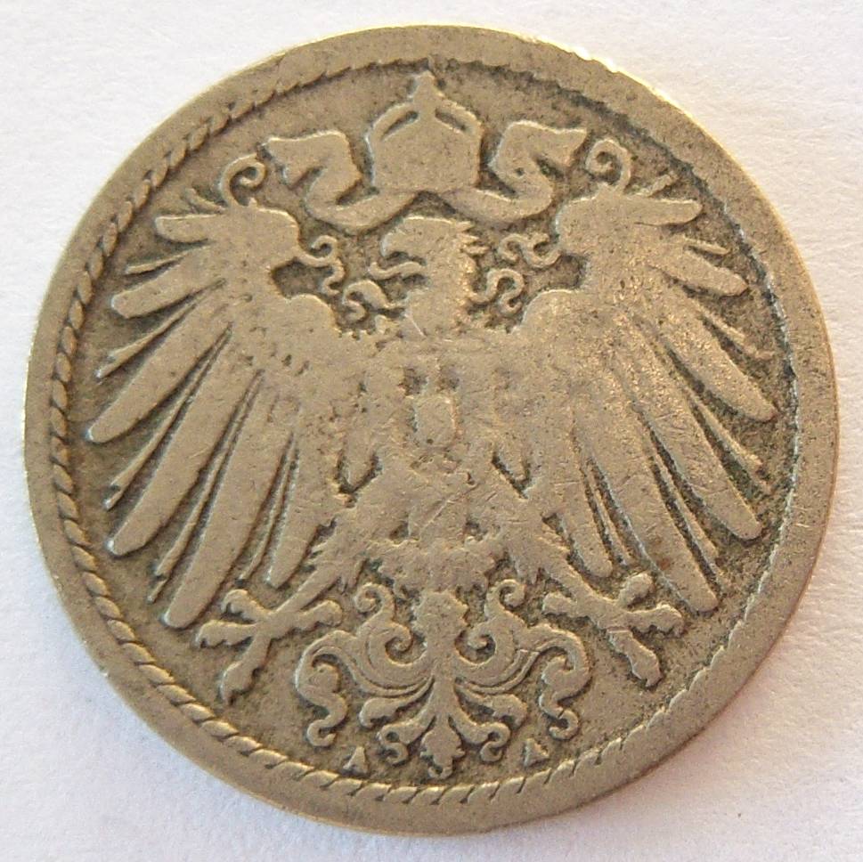  Deutsches Reich 5 Pfennig 1894 A   