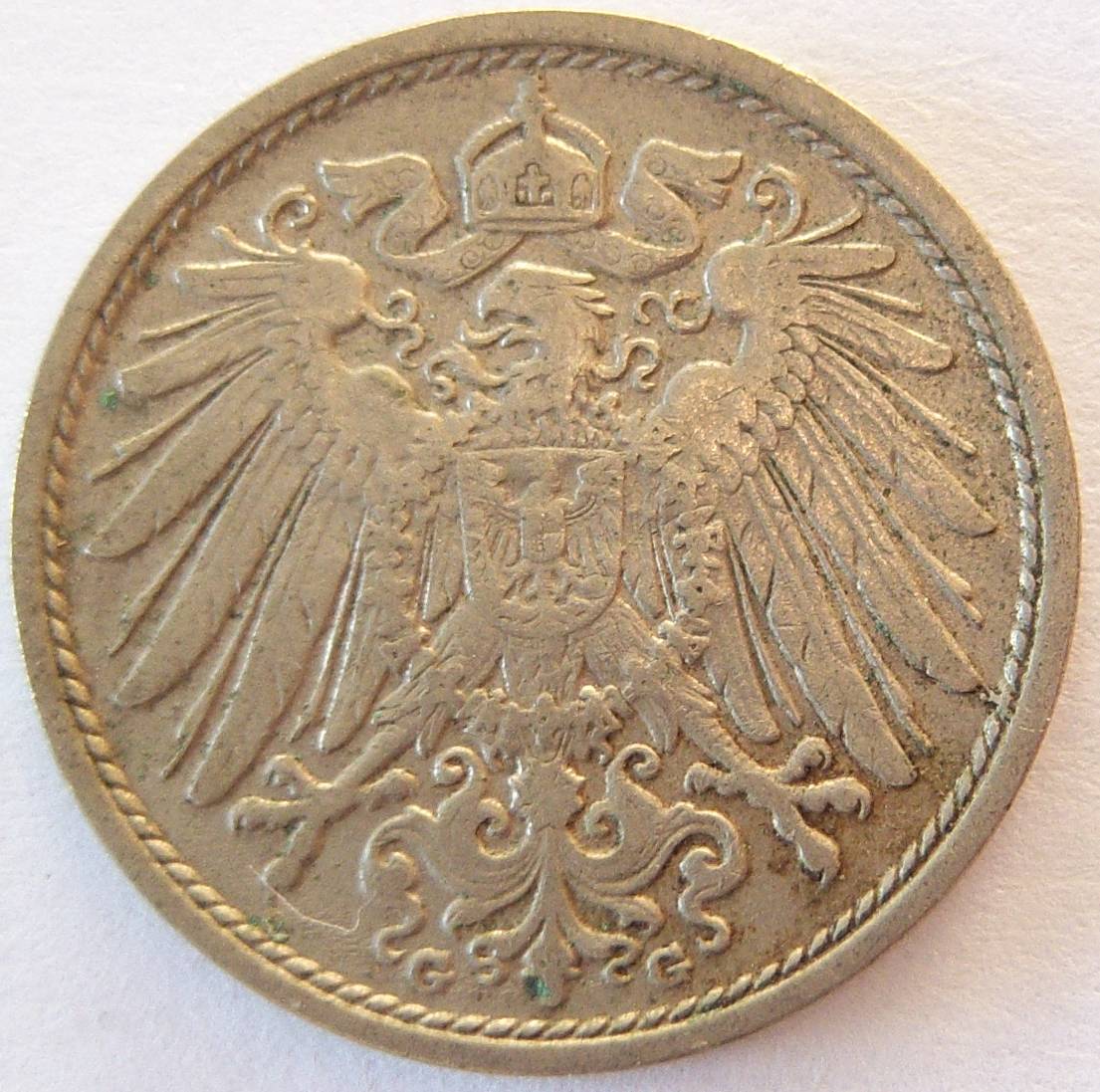  Deutsches Reich 10 Pfennig 1908 G   