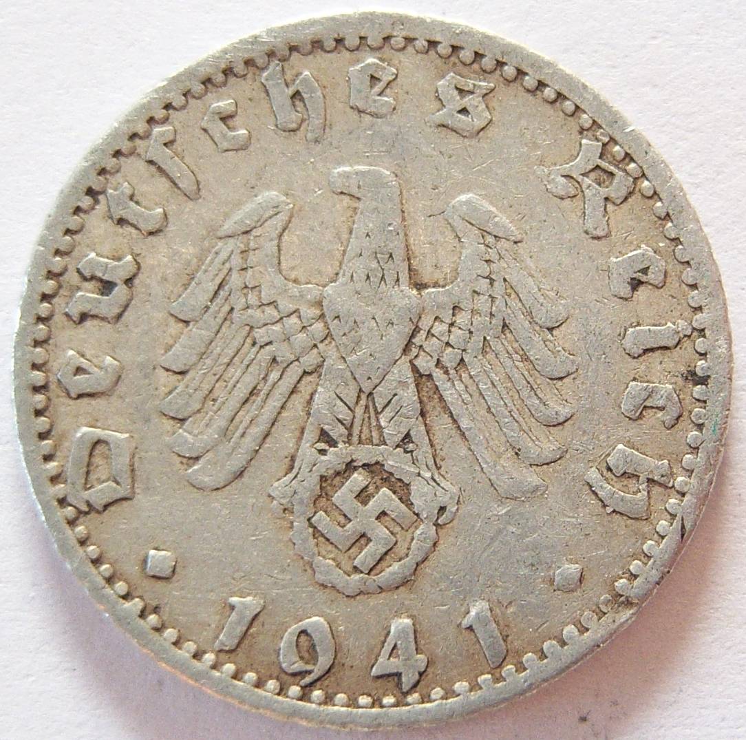  Deutsches Reich 50 Reichspfennig 1941 A Alu   