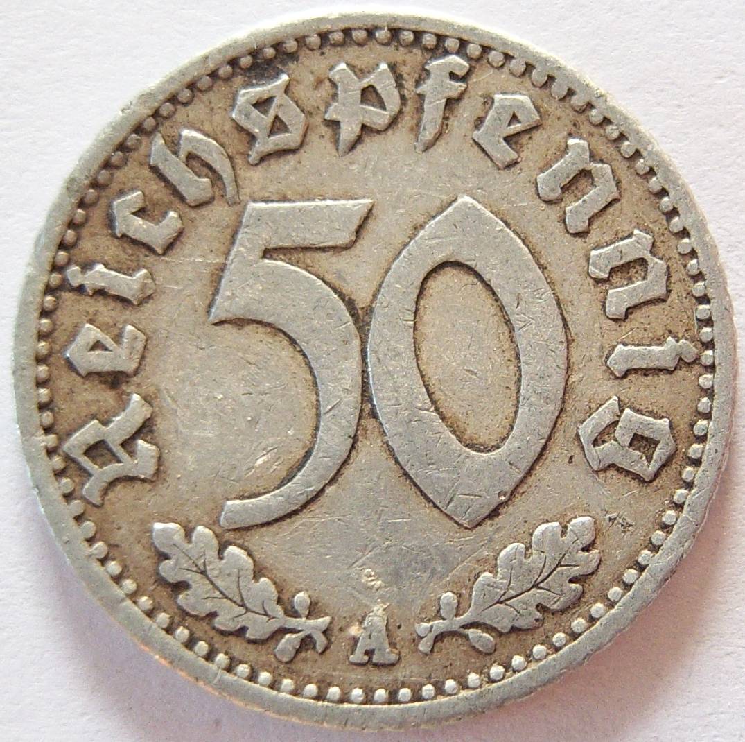  Deutsches Reich 50 Reichspfennig 1941 A Alu   