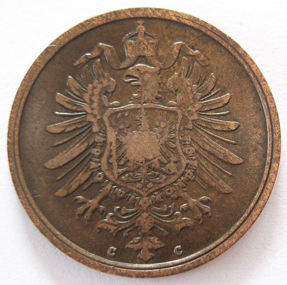  Deutsches Reich 2 Pfennig 1876 C   