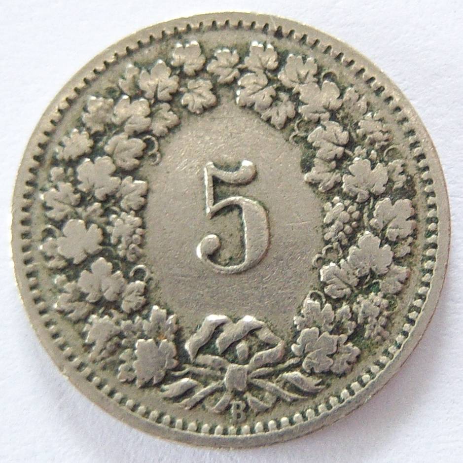  Schweiz 5 Rappen 1898 B   