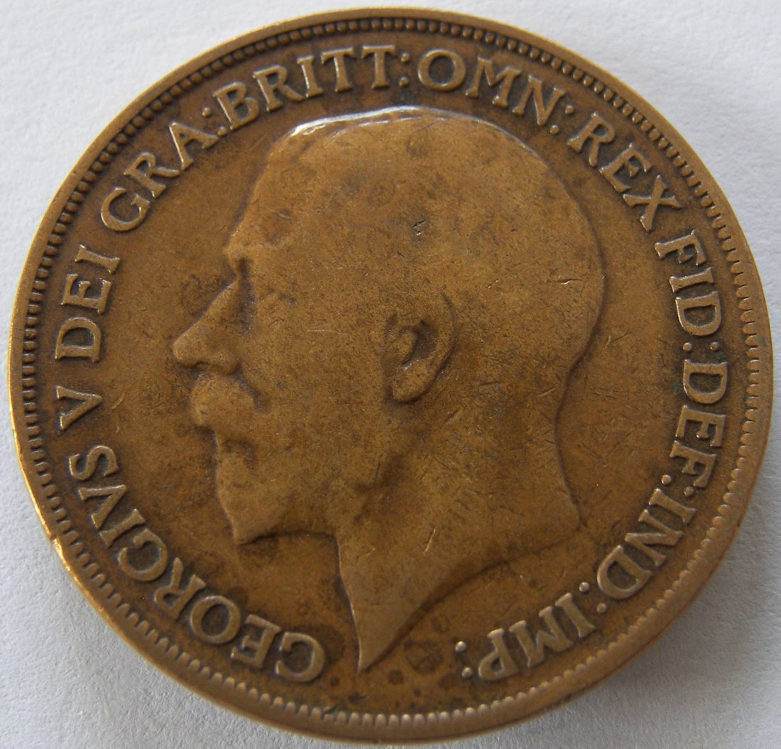  Grossbritannien One 1 Penny 1913   