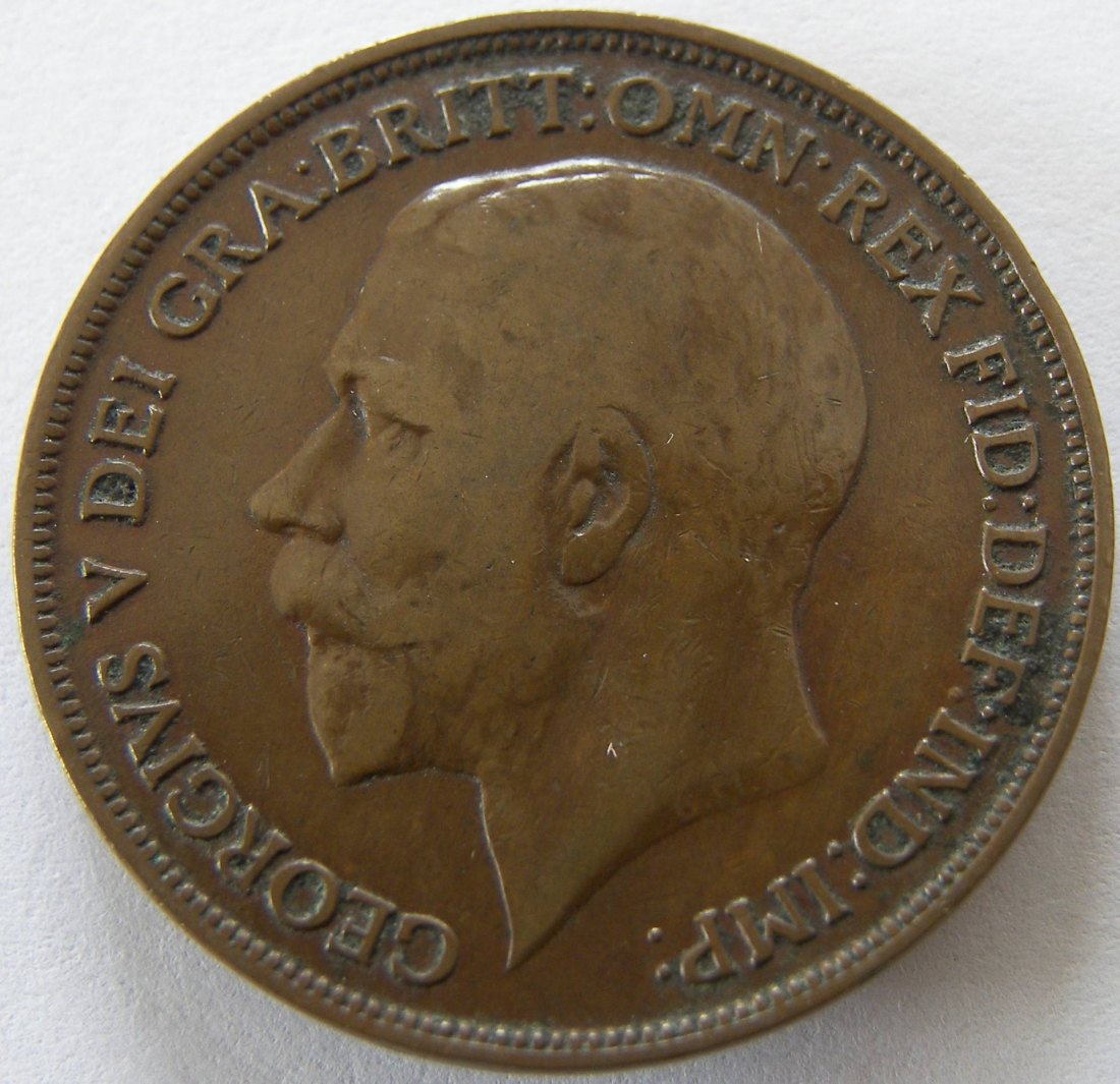  Grossbritannien One 1 Penny 1914   