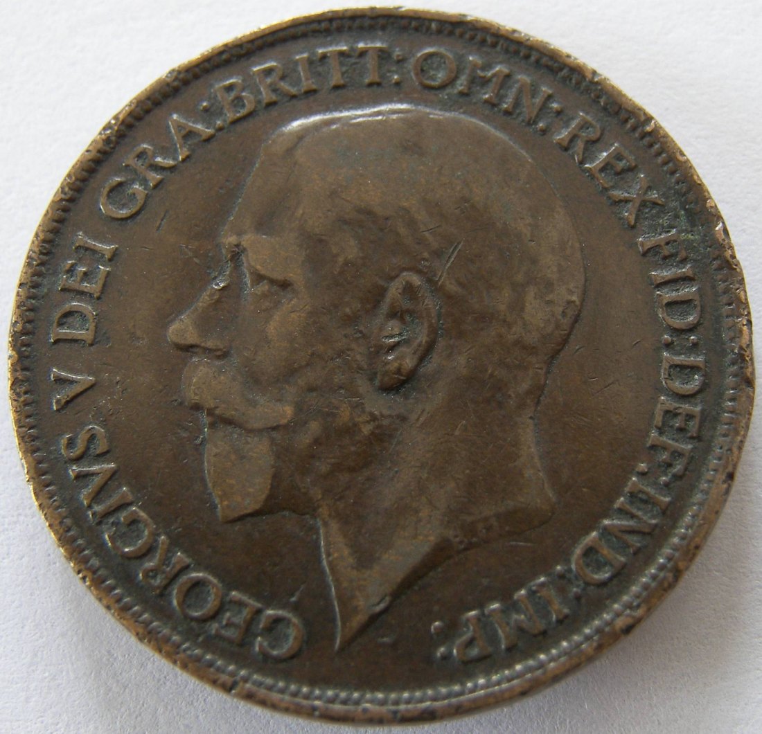  Grossbritannien One 1 Penny 1916   