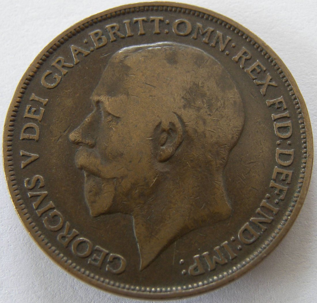  Grossbritannien One 1 Penny 1918   