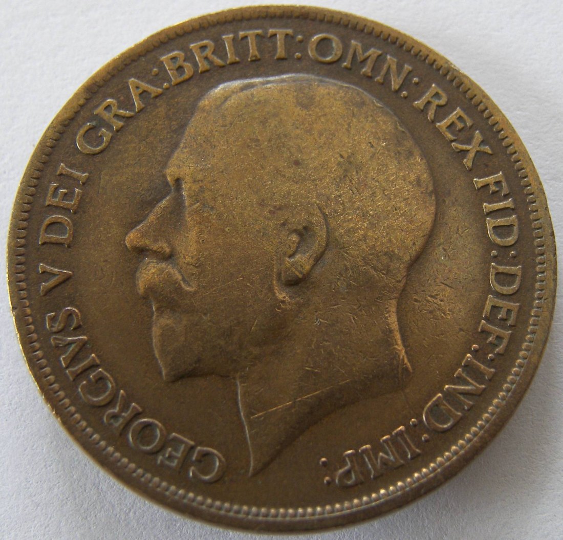  Grossbritannien One 1 Penny 1919   